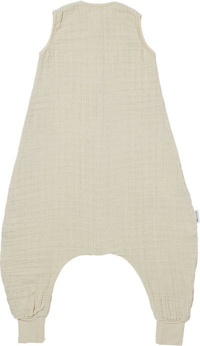 Meyco Baby Uni Sommer-Schlaf-Overall-Pullover – 92 cm – vorgewaschen, hydrophil – weicher Sand