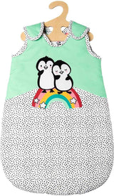 Puppenschlafsbag Pinguin, 28-35 cm - afbeelding 1