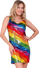 Widmann Paillettenkleid Farben der Regenbogenfrau