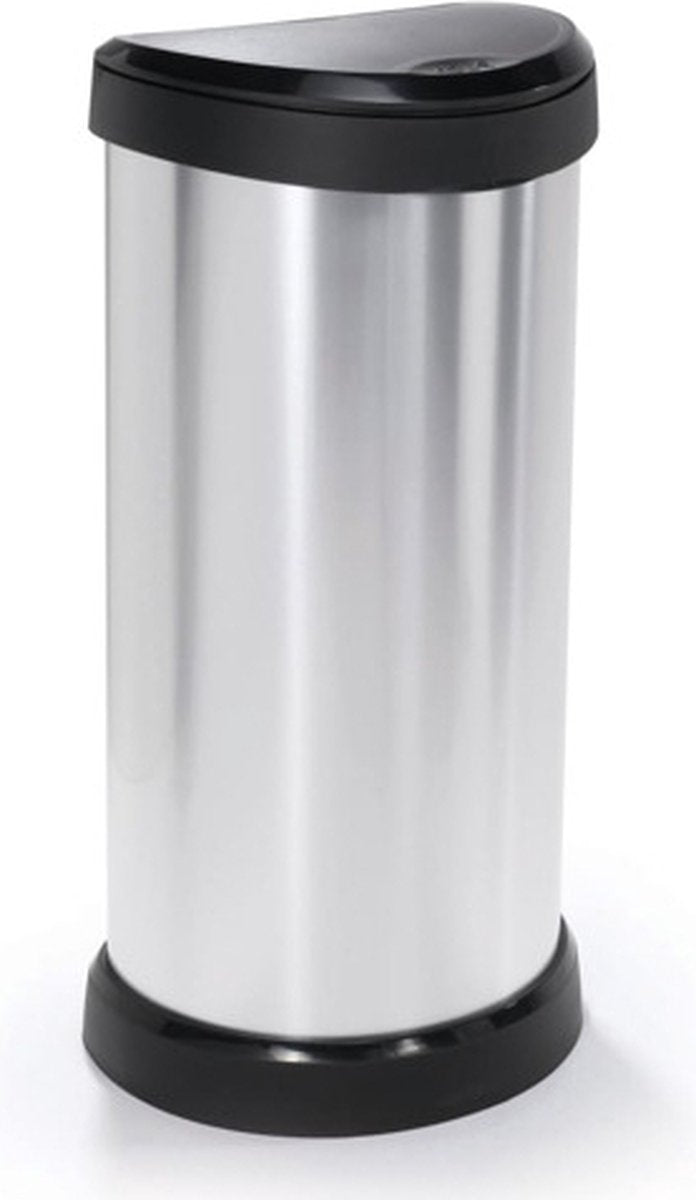 Curver Curver Pedal Bin Deco Ovaal 40 l Silberfarbe