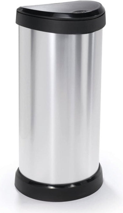 Curver Curver Pedal Bin Deco Ovaal 40 l Silberfarbe
