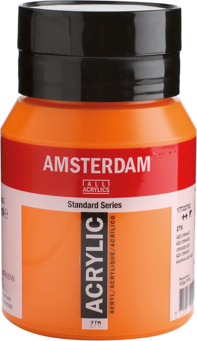 Acrylfarbentopf der Amsterdamer Standardserie 500 ml Azo-Orange 276