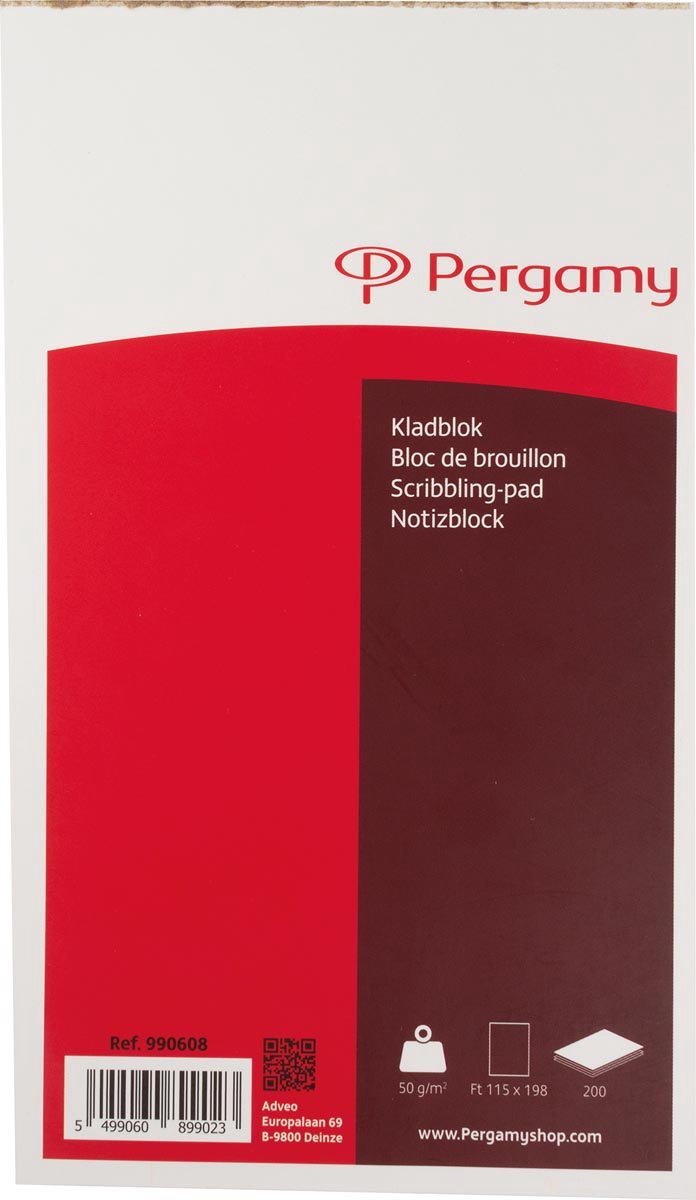Twisk 10 Notizblock 200 Blatt 115x198mm 990608