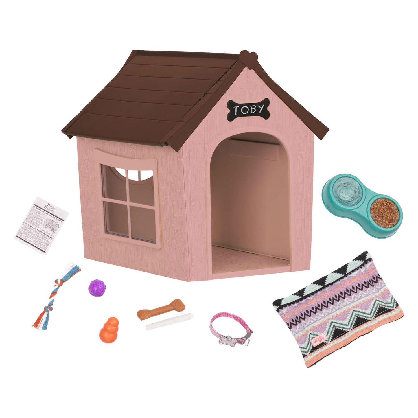 Hundehütte mit Zubehör