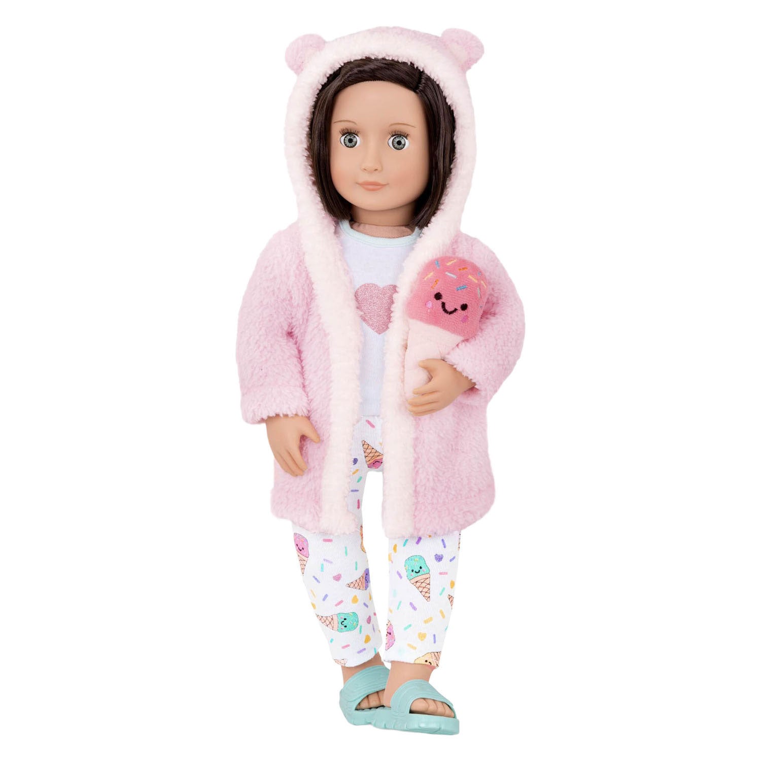 Puch Deluxe-Outfit-Pyjama und Morgenmantel für Puppen