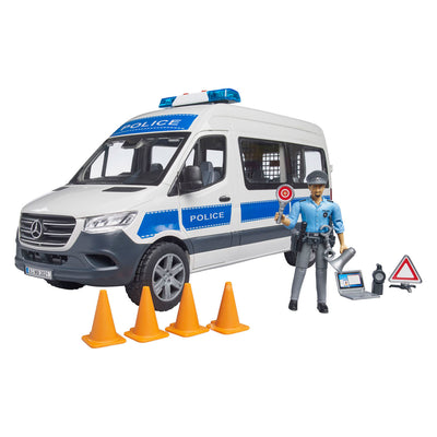 Bruder Mercedes-Benz Sprinter Polizeibus mit Licht und Gel