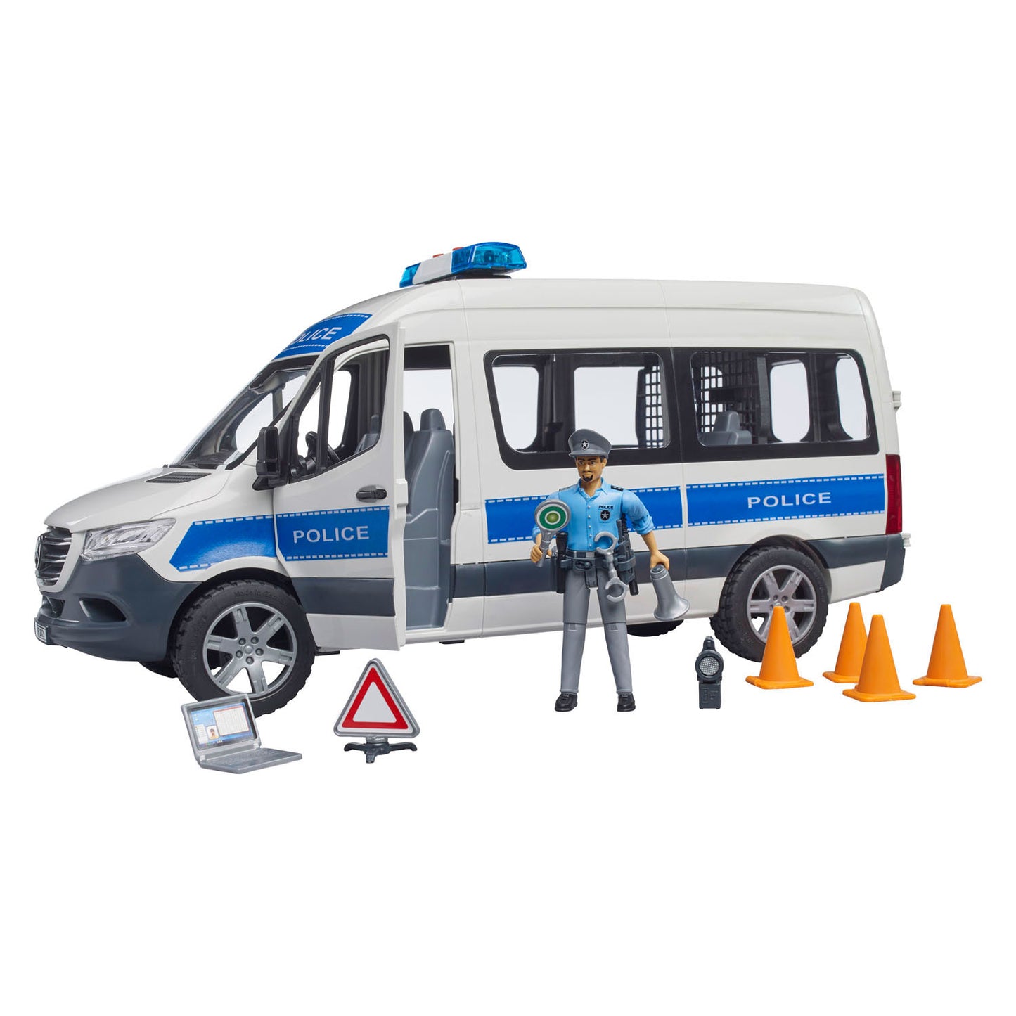 Bruder Mercedes-Benz Sprinter Polizeibus mit Licht und Gel
