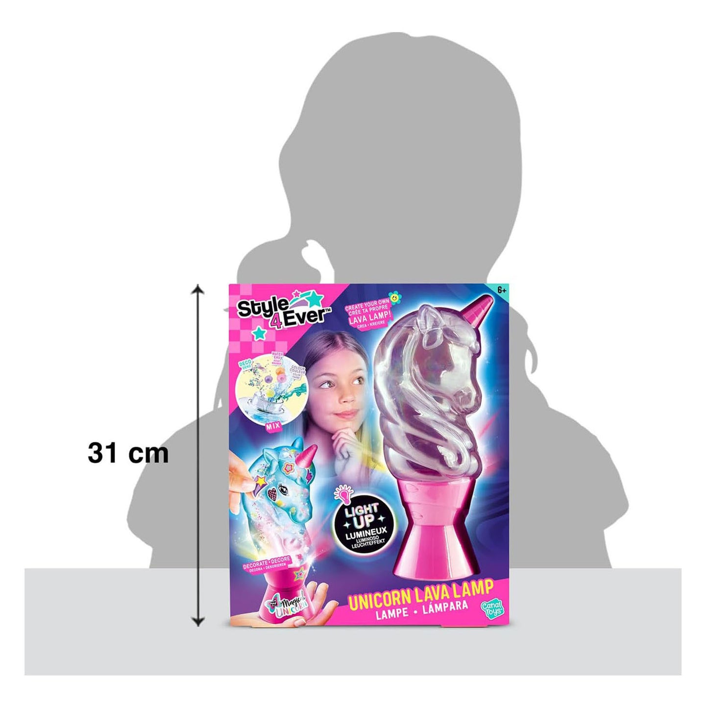 Einhorn große Lava -Lampe