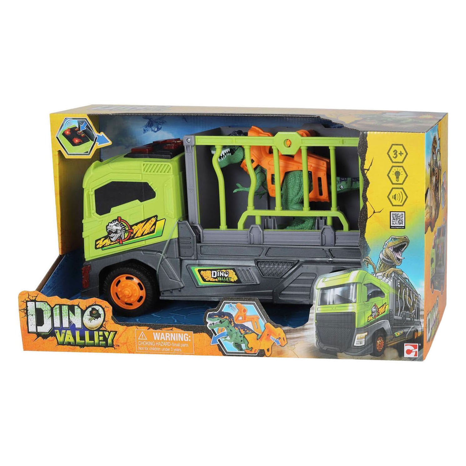 Abi Dino Valley Transportwagen mit Käfig – 37 cm