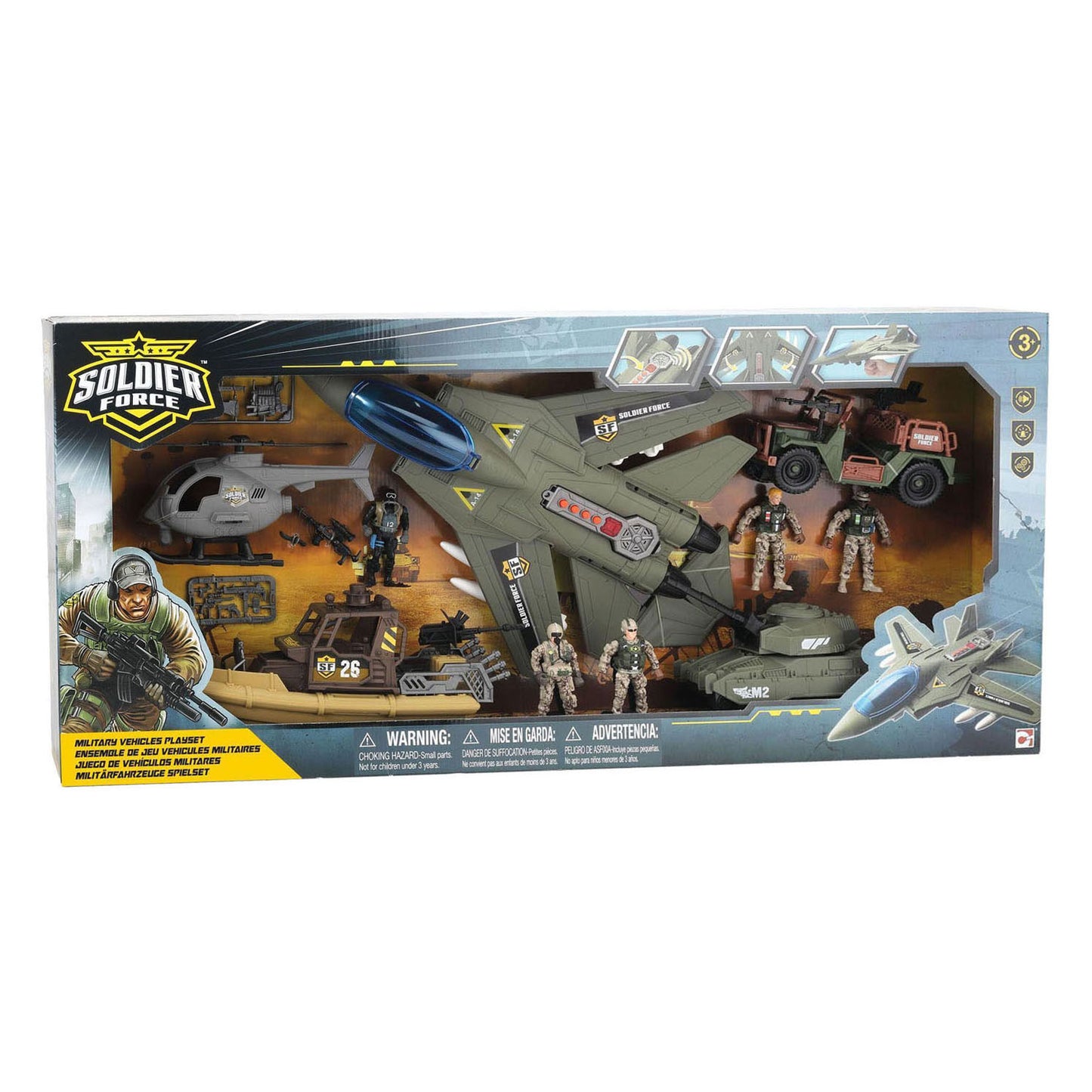 RC-Soldaten-Feind-Militärfahrzeuge-Set - 10-tlg.