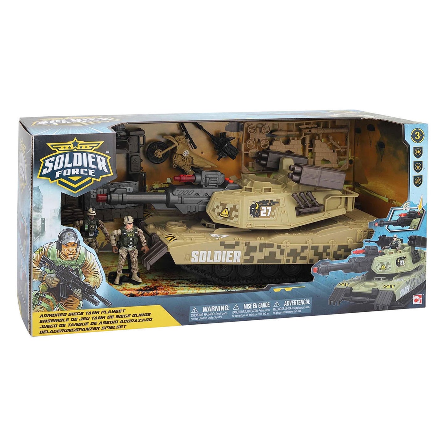 RC-Soldat gegen schweren Angriffspanzer