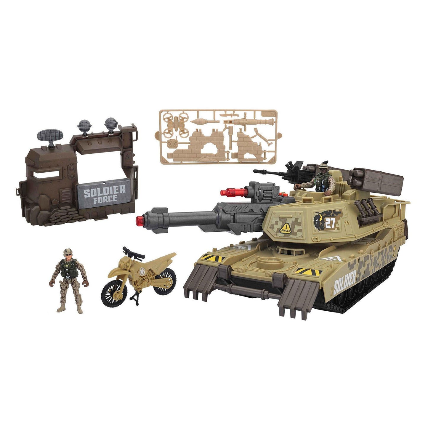 RC-Soldat gegen schweren Angriffspanzer