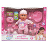 Baby doll with sounds and 16 accessories - 31cm