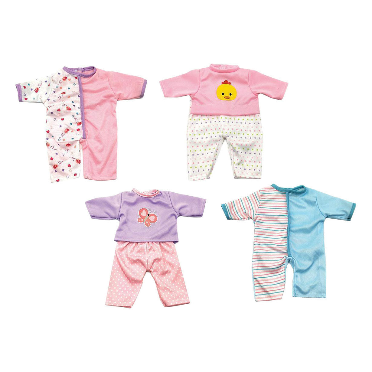 Puppenkleidungsset für 41 cm große Puppen – 4 Outfits