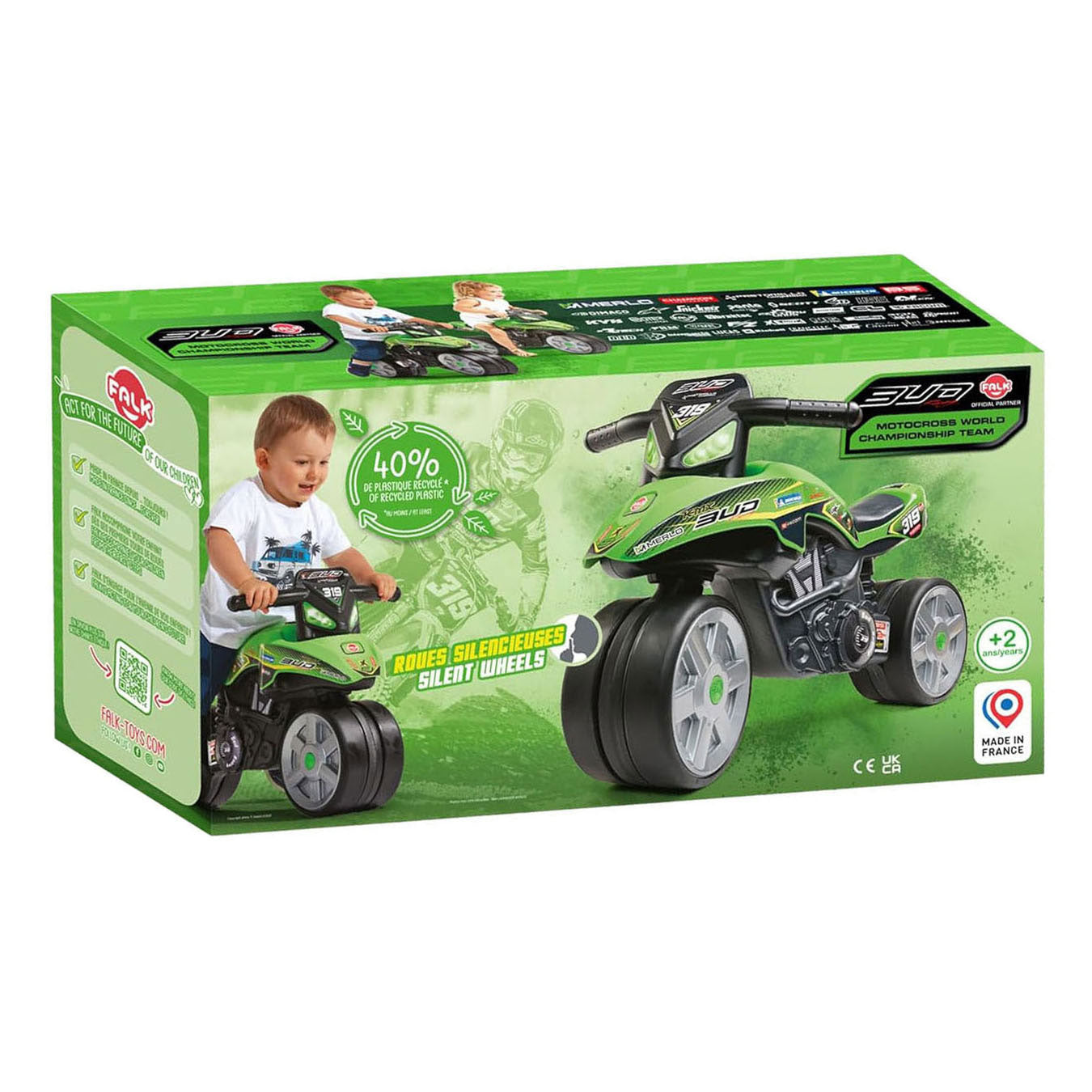 Abi Falk Bud Racing Laufmotor mit Flüsterreifen