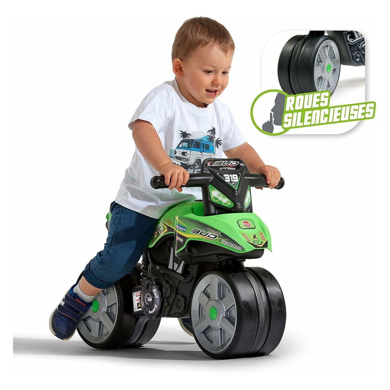 Abi Falk Bud Racing Laufmotor mit Flüsterreifen