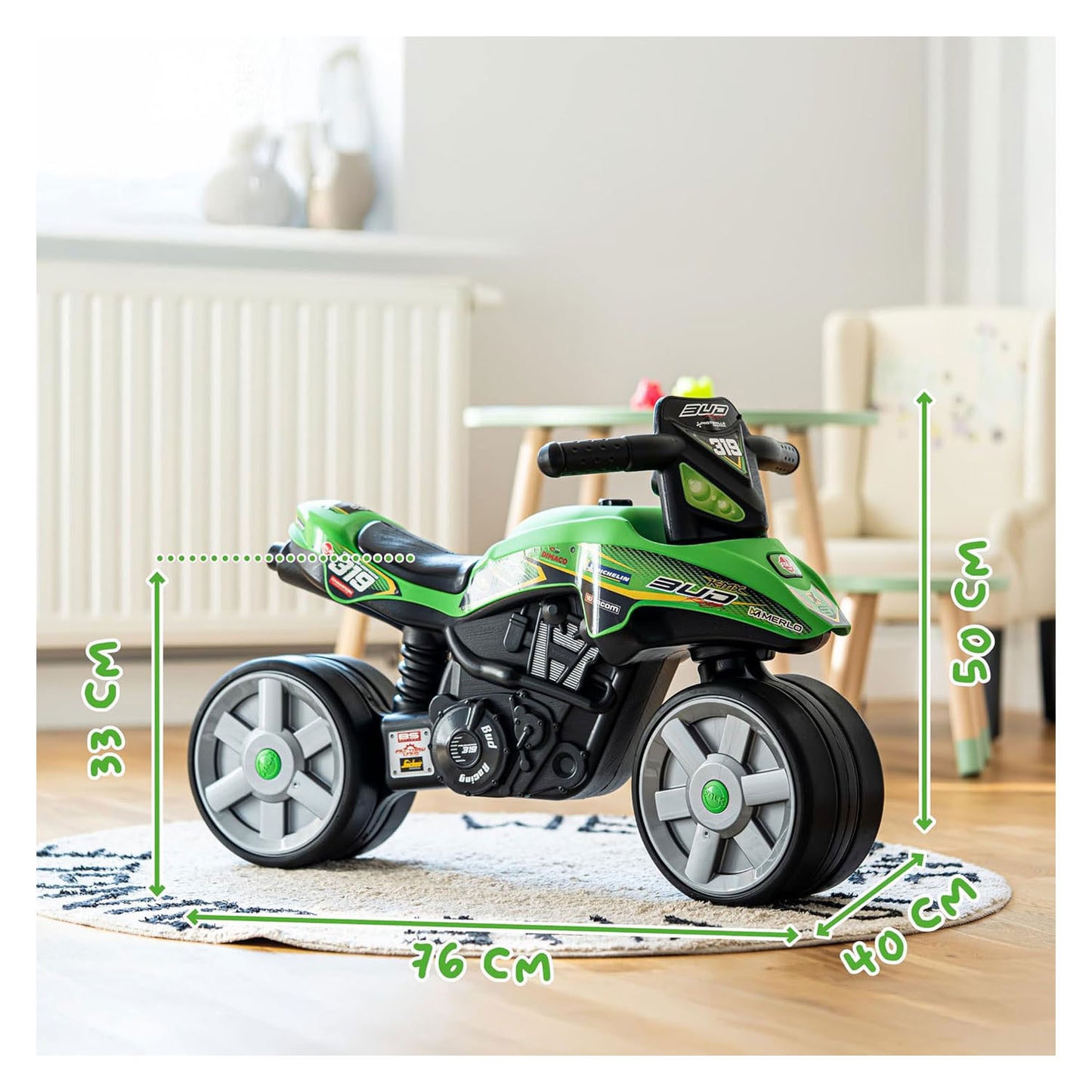 Abi Falk Bud Racing Laufmotor mit Flüsterreifen