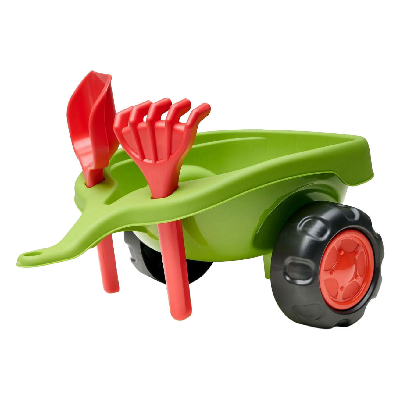Falk Claas 470 Arion Rutschauto grün mit Anhänger + Sandset