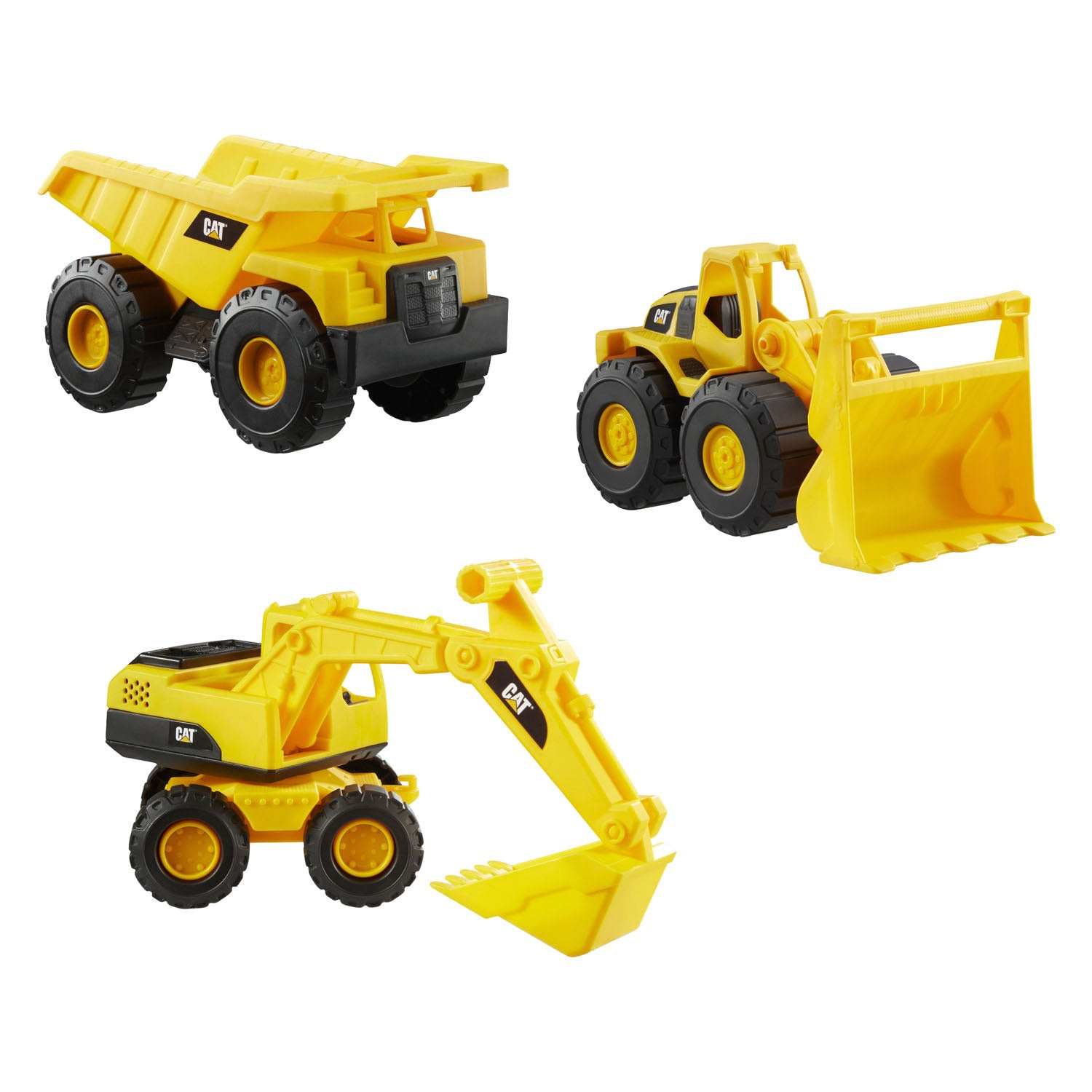Cat Mini Crew Baufahrzeuge 18cm - 3St.
