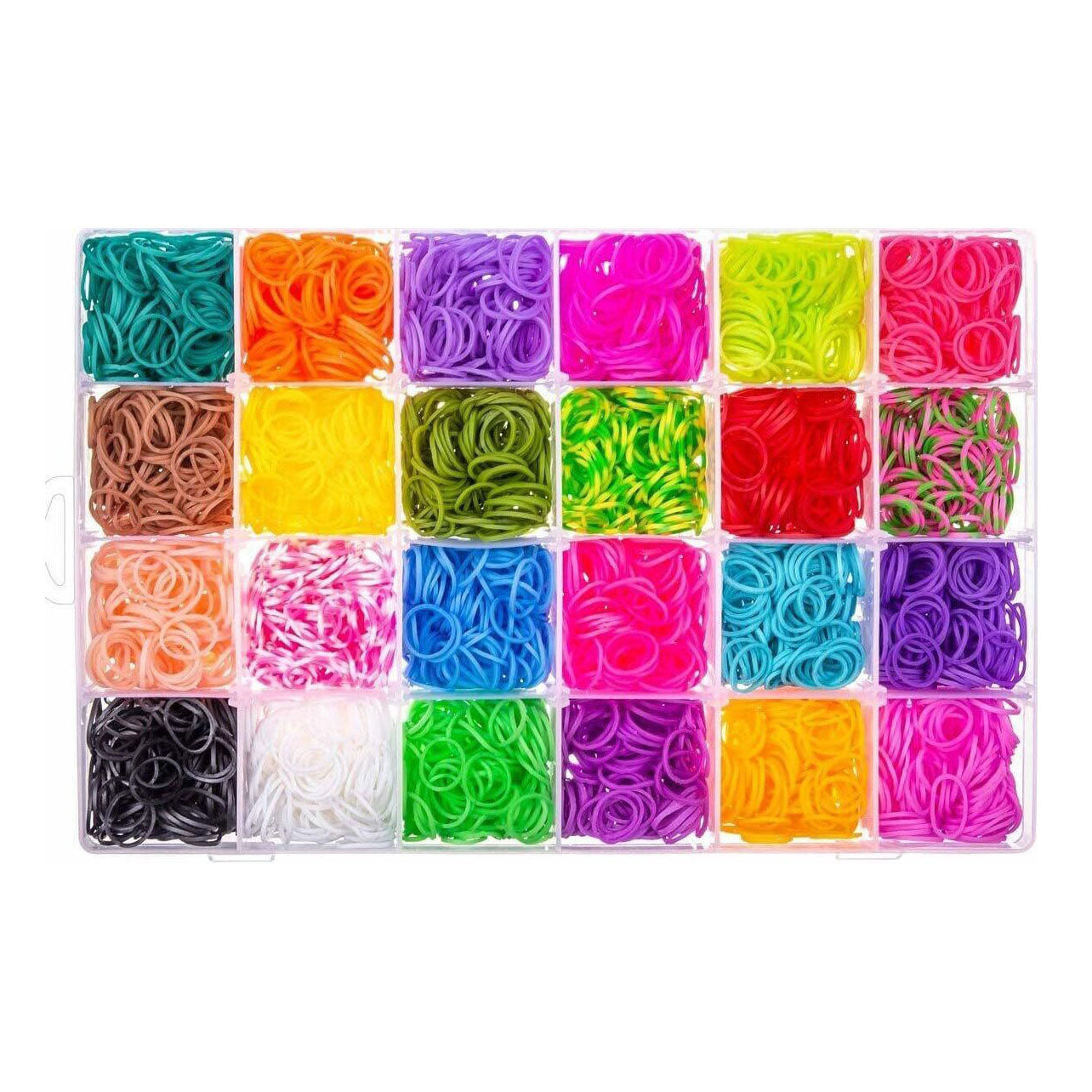 Loom-Bänder-Set mit Anleitung – 5000 Stück.