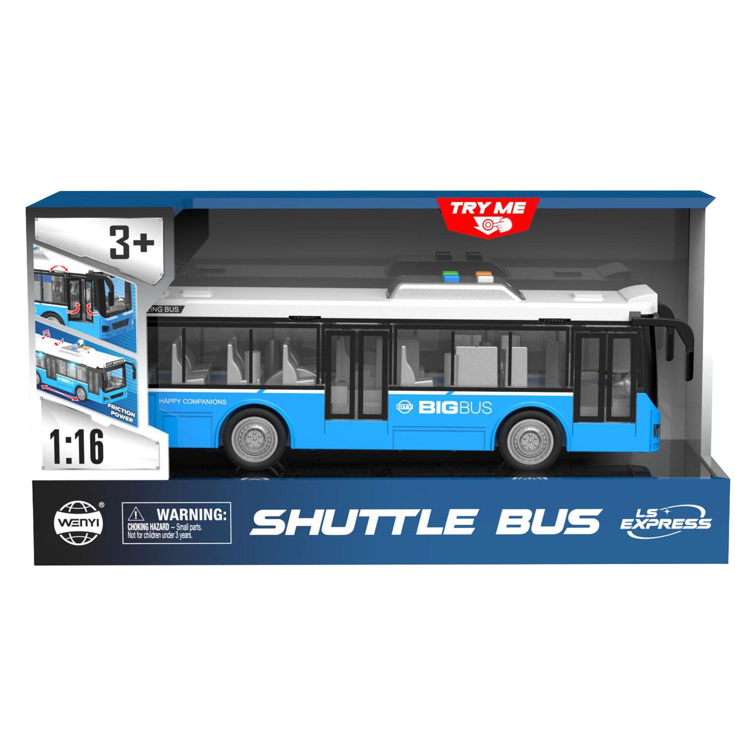 Stadtbus mit Licht und Sound - 28cm