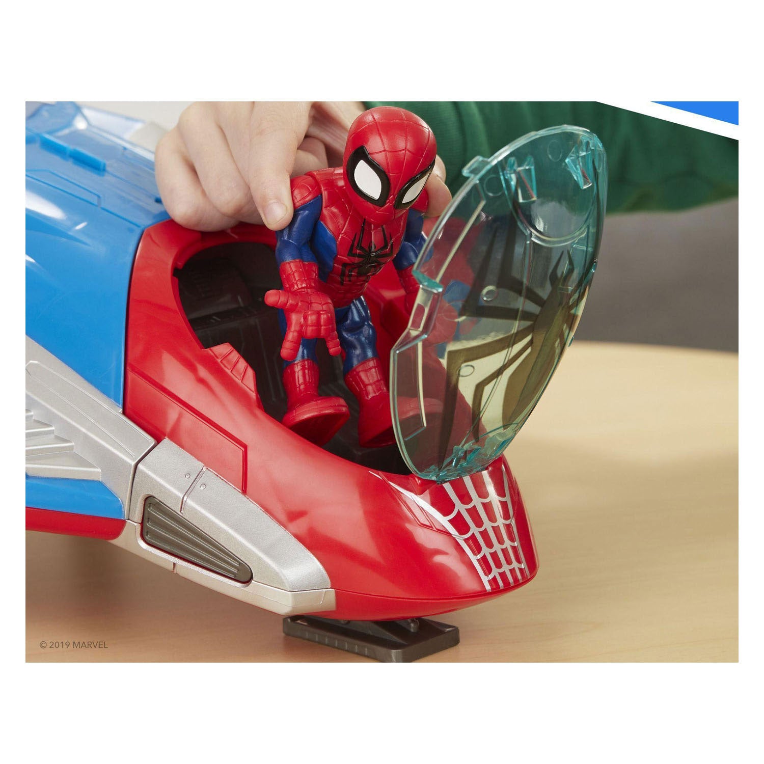Super hero adventures spiderman jetquarters play set