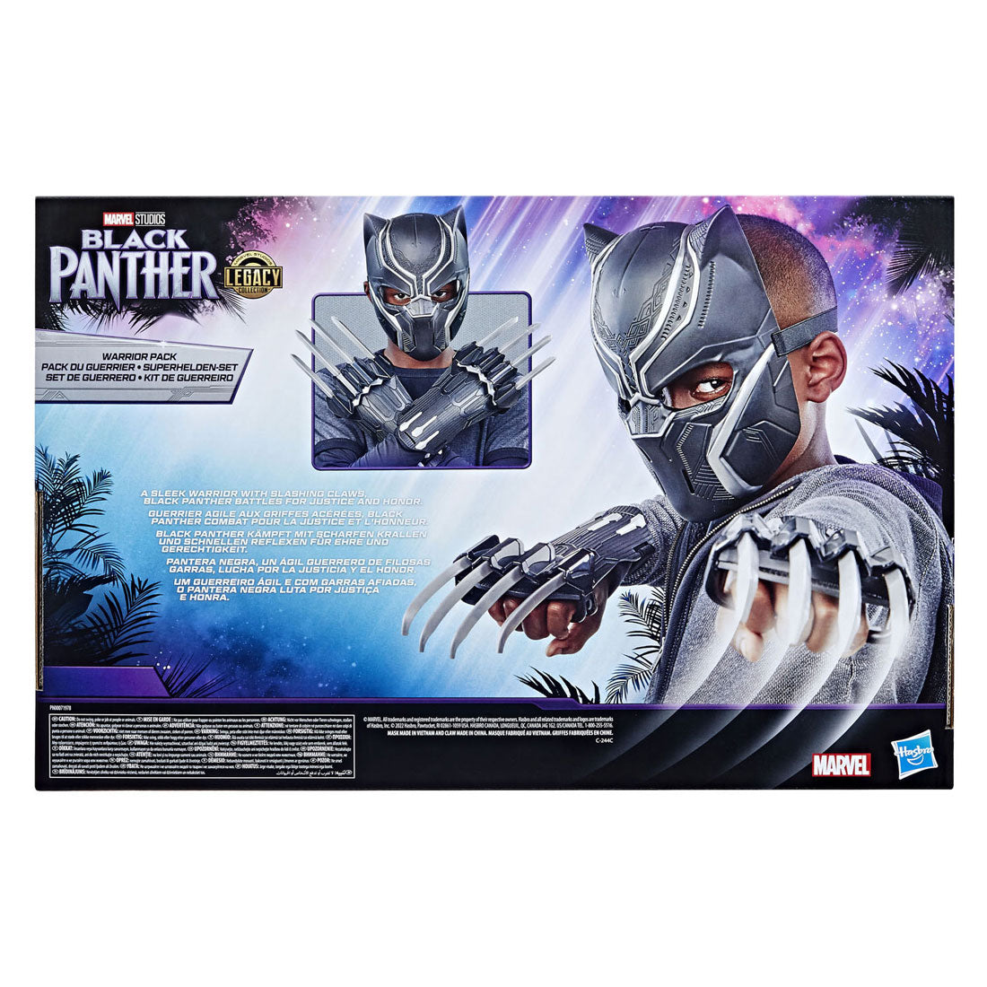 Black Panther Warrior-Paket – Maske und Handschuhe