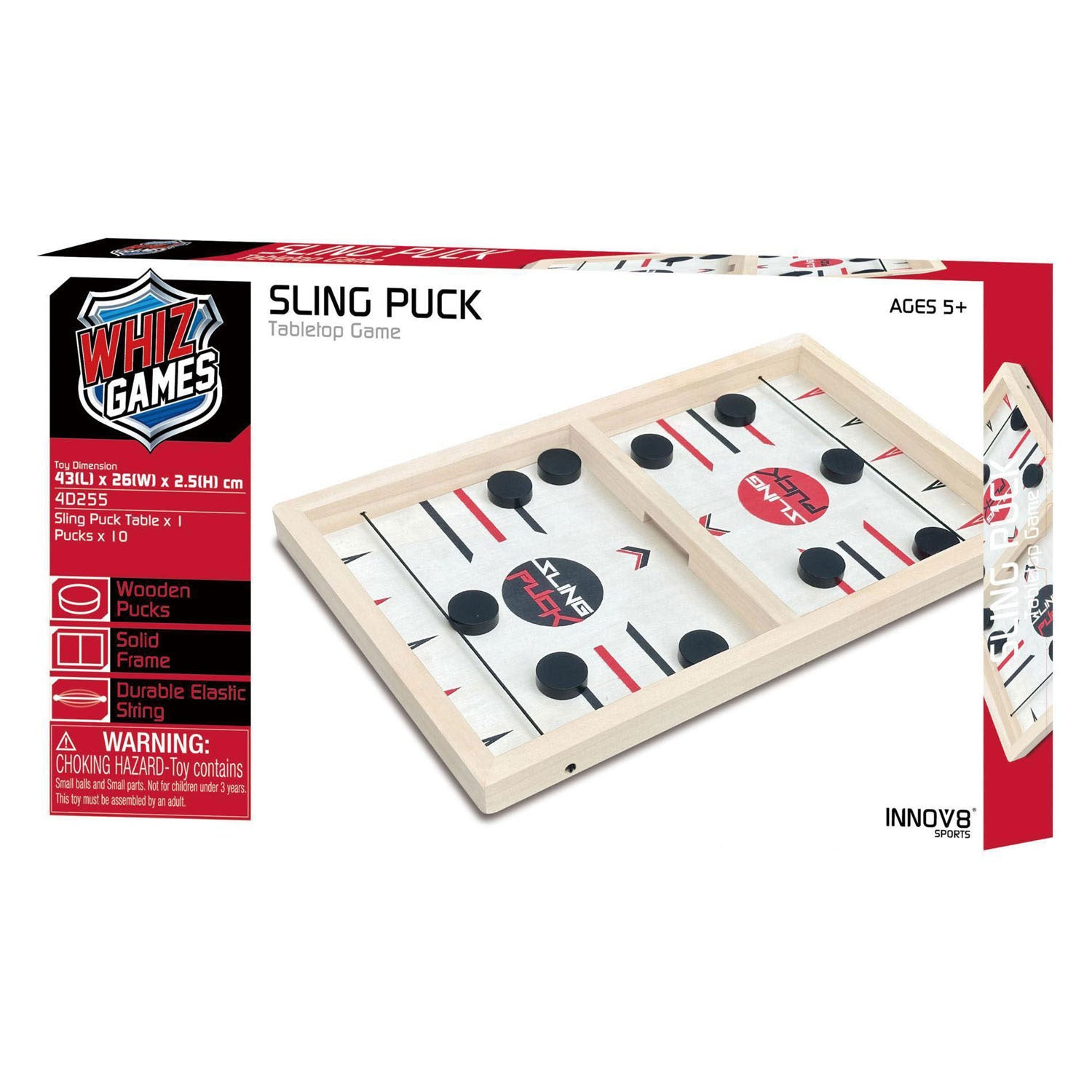 Sling-Puck-Speed-Shuffle-Tischspiel aus Holz