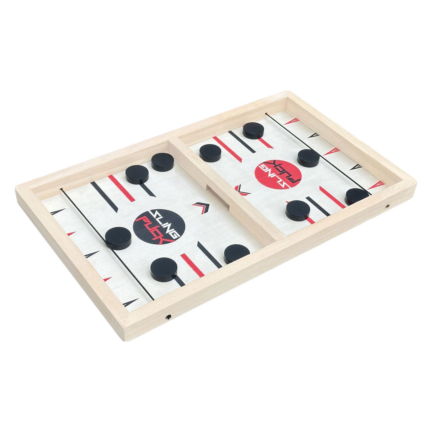 Sling-Puck-Speed-Shuffle-Tischspiel aus Holz