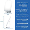 Beerer Beerer TL95 Lichttherapie Lampe 10000 Lux 30x37 cm Silberweiß