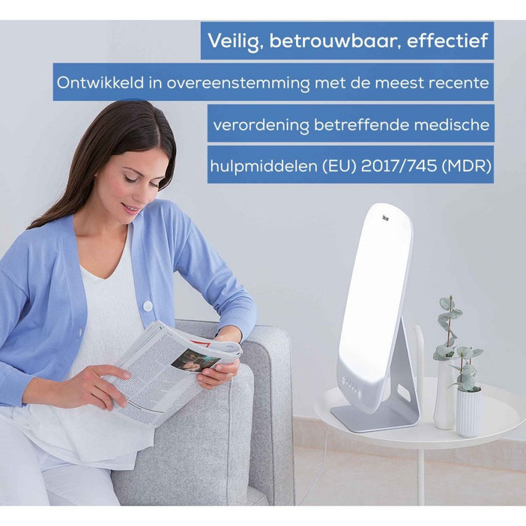 Beerer Beerer TL95 Lichttherapie Lampe 10000 Lux 30x37 cm Silberweiß