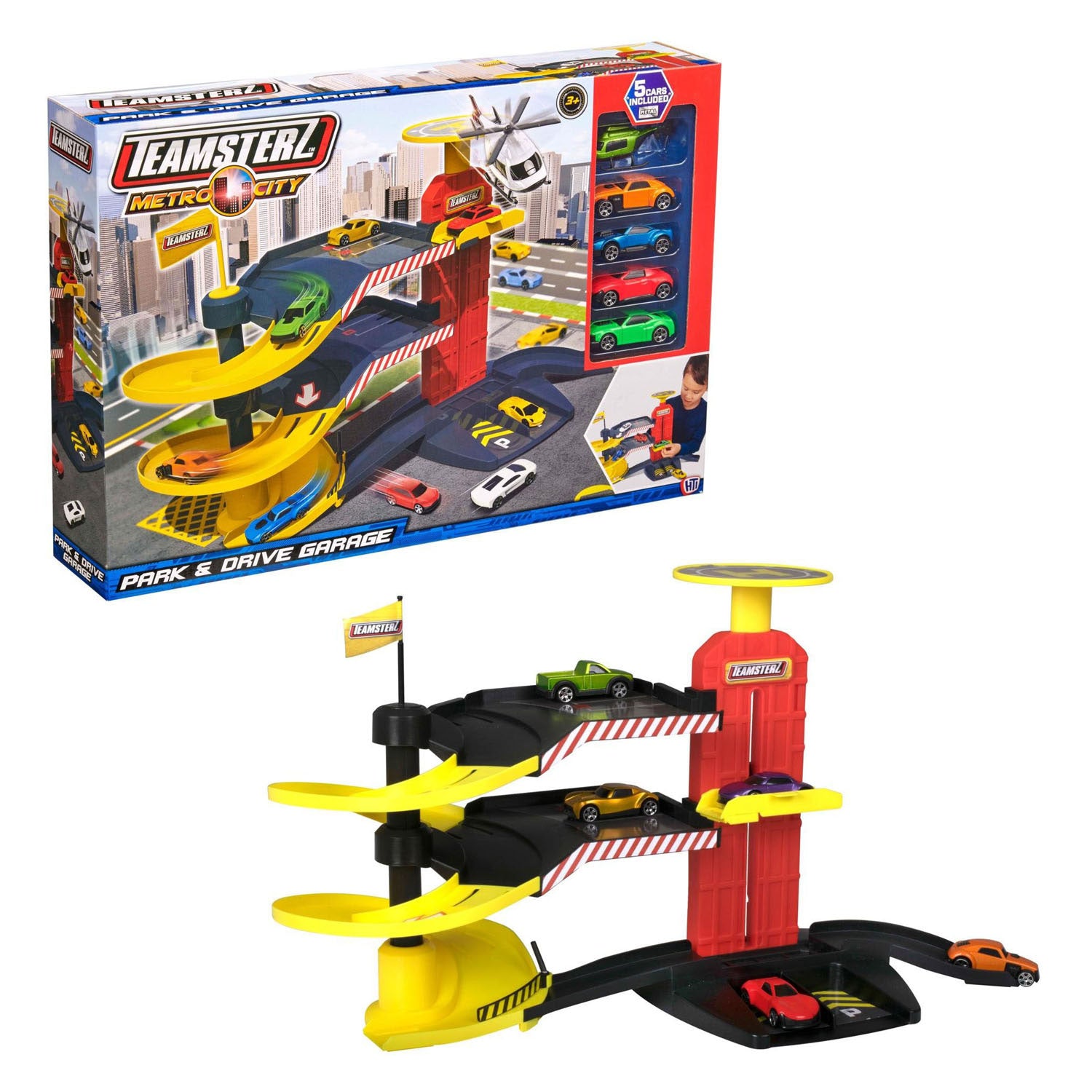 Ty Teamsterz Ci Park Drive Garage für 5 Autos