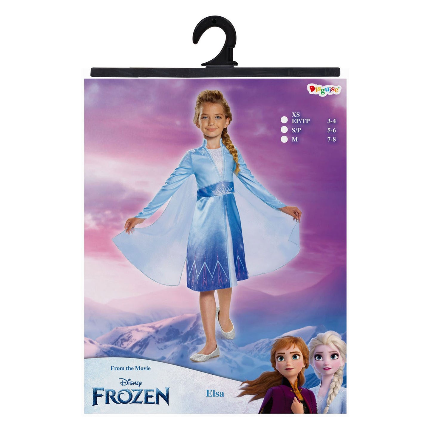 Disguise Disney Frozen Elsa offizielles klassisches Kleid, Größe S (5–6 Jahre), Mädchen