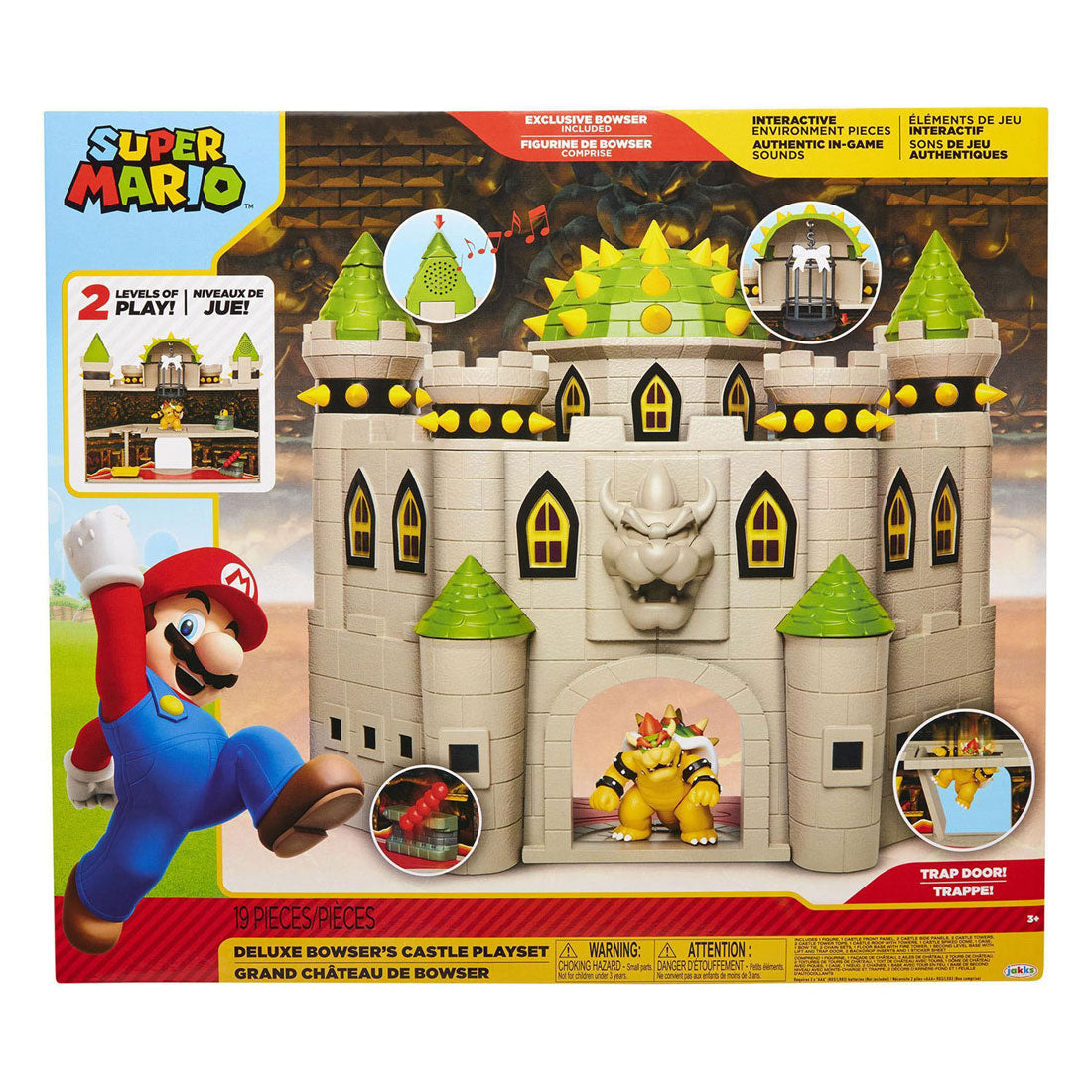 Jakks Nintendo Super Mario Deluxe 6 cm Bowser Castle Spielset