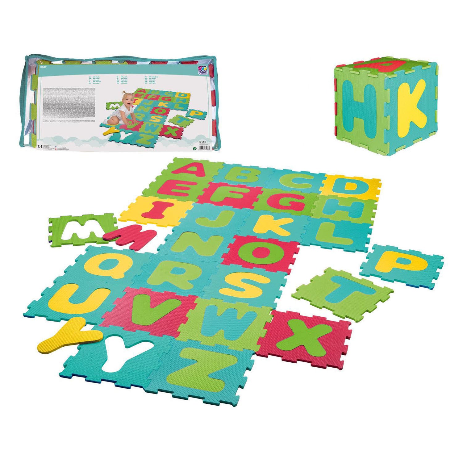 Bodenpuzzle Alphabet aus Eva-Schaumstoff – 26 Teile.