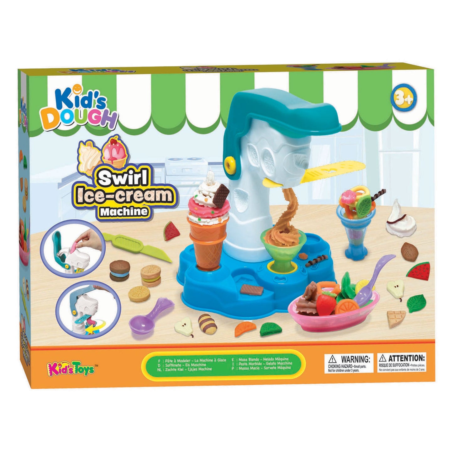 Kinderteig-Strudel-Eis - 4 Stk.