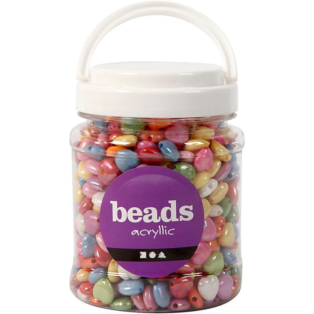 Kreativfirma Hart Beads in Pot, 700 ml
