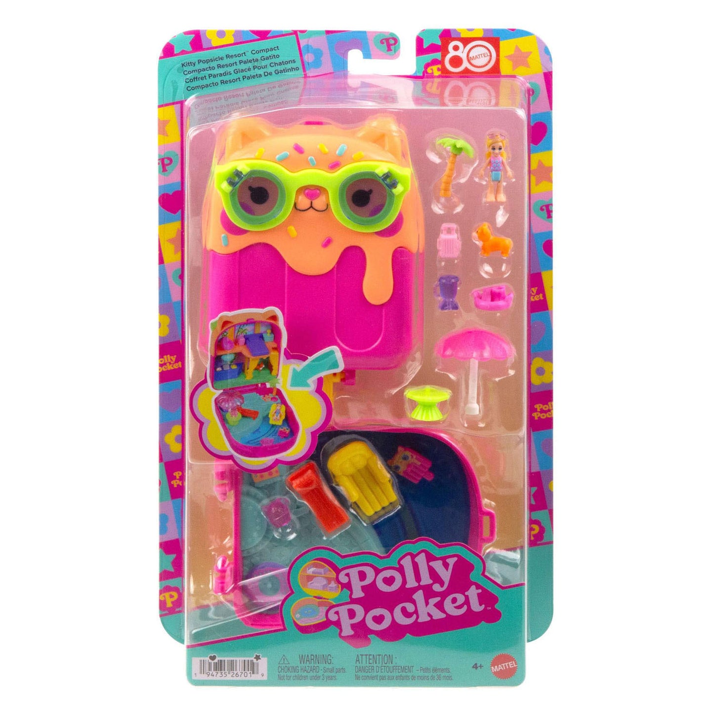 Ty Polly Pocket Kit Eis am Stiel, kompaktes Spielset