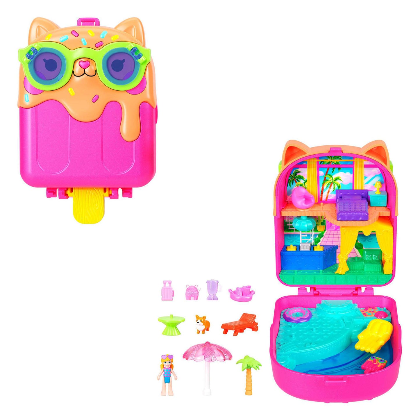 Ty Polly Pocket Kit Eis am Stiel, kompaktes Spielset