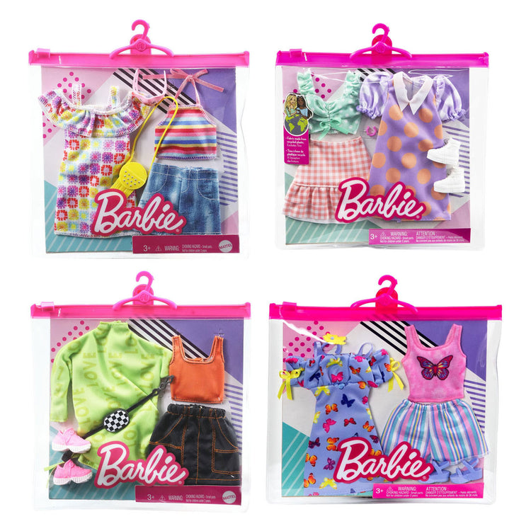 Kleidung und Accessoires für Barbie-Modepuppen von Mattel