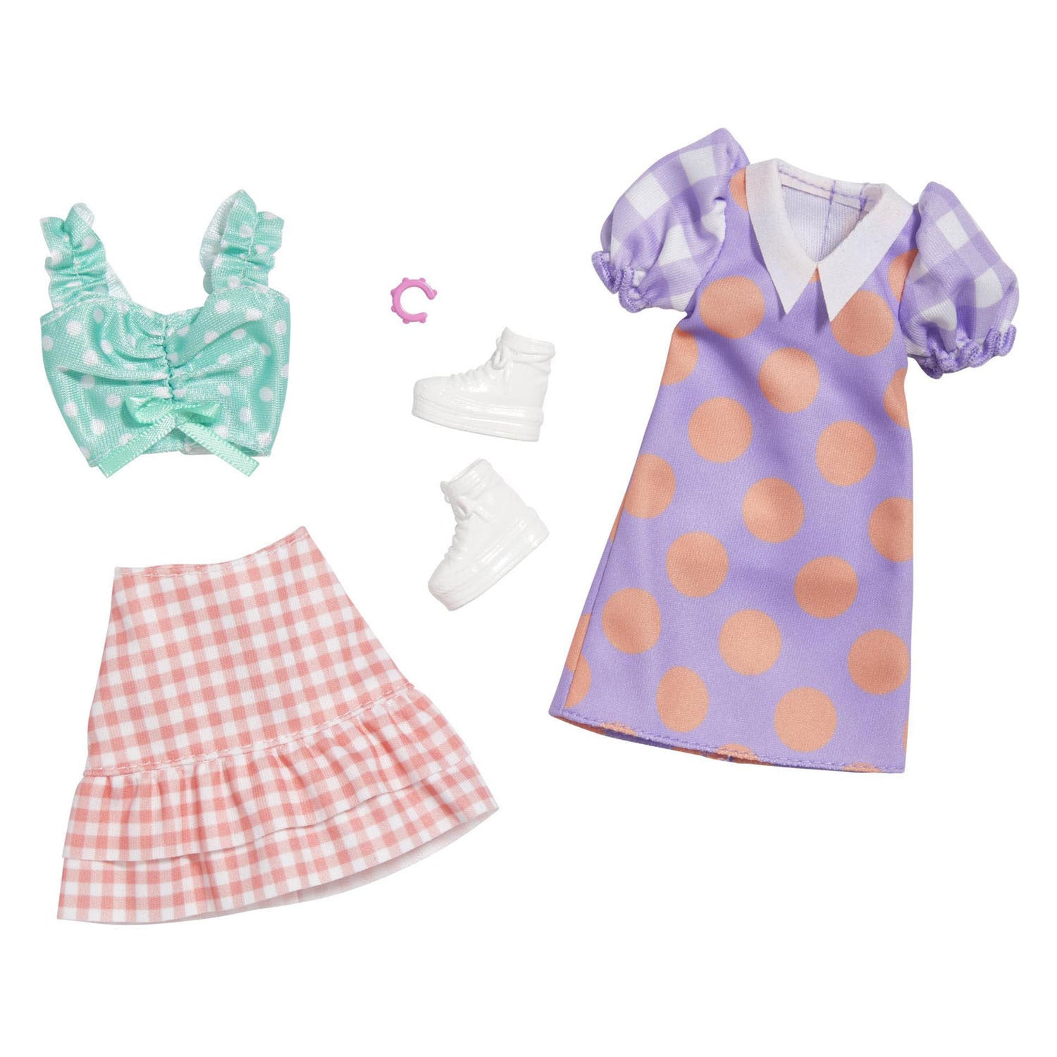 Kleidung und Accessoires für Barbie-Modepuppen von Mattel
