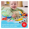 Fisher-Price Sensory Adventure Tummy Time Trainer – für Neugeborene mit Beißring und Rassel