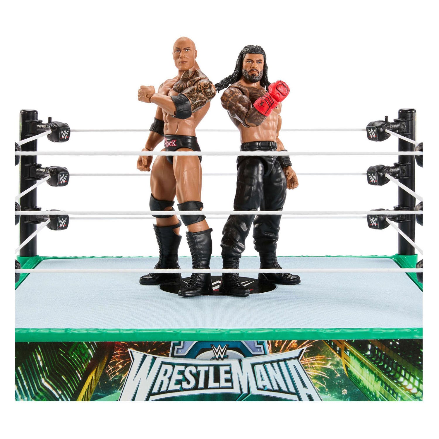 Mattel WWE-Kampfring mit 2 Spielfiguren
