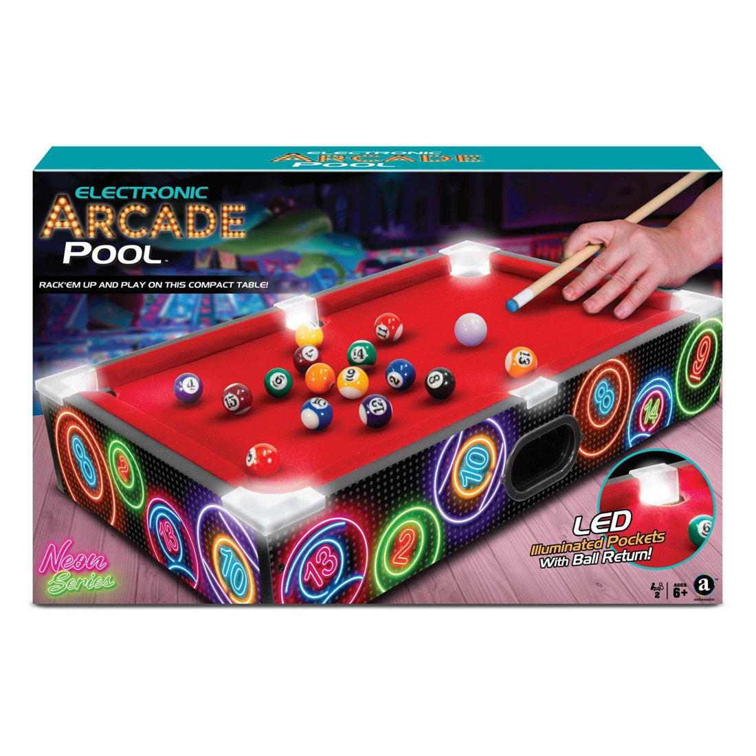 Rc Aade Billardtisch, Neon-Serie – 52 x 32 x 10 cm