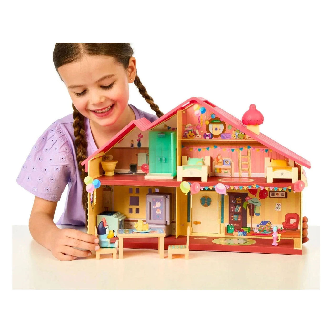 Elchspielzeug, blaues Spielset, Festhaus