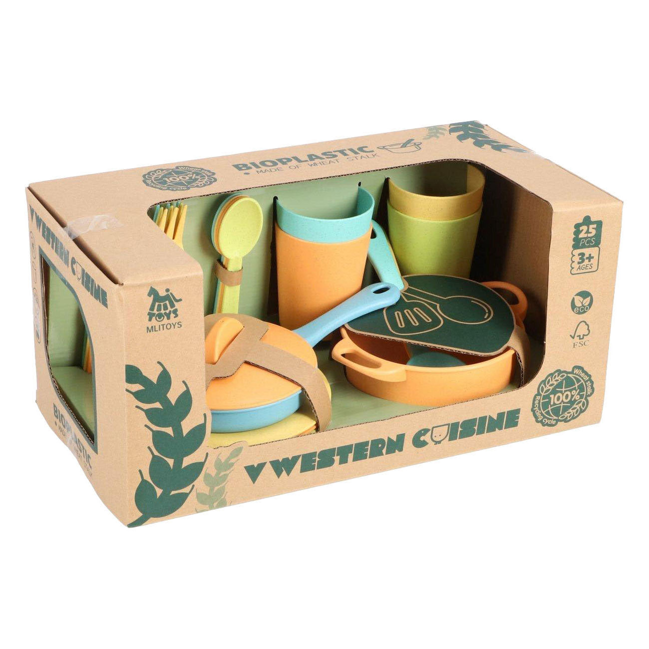 Western cuisine organic set - 25 pcs
