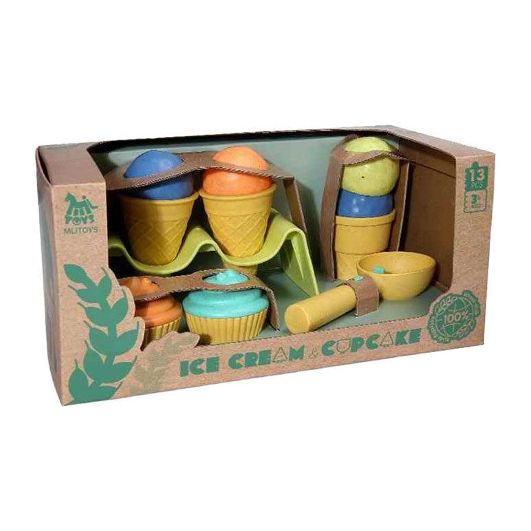 Bio-Eis- und Cupcake-Set - 13-tlg.