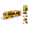 Tieflader mit Muldenkipper und Bagger – 54 cm