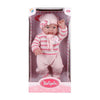Baby mit rosa Outfit und Mütze – 45 cm