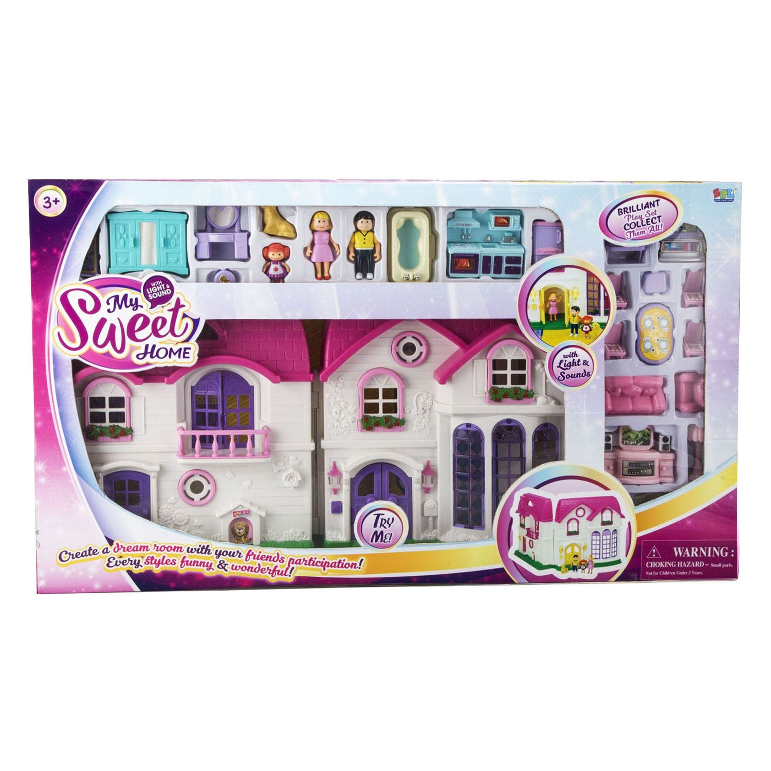 Mein süßes Puppenhaus mit Licht und Ton